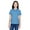 LT COLLEGE BLUE, variant on Harriton Ladies' 6 oz. Ringspun Cotton Piqué Short-Sleeve Polo - M200W
