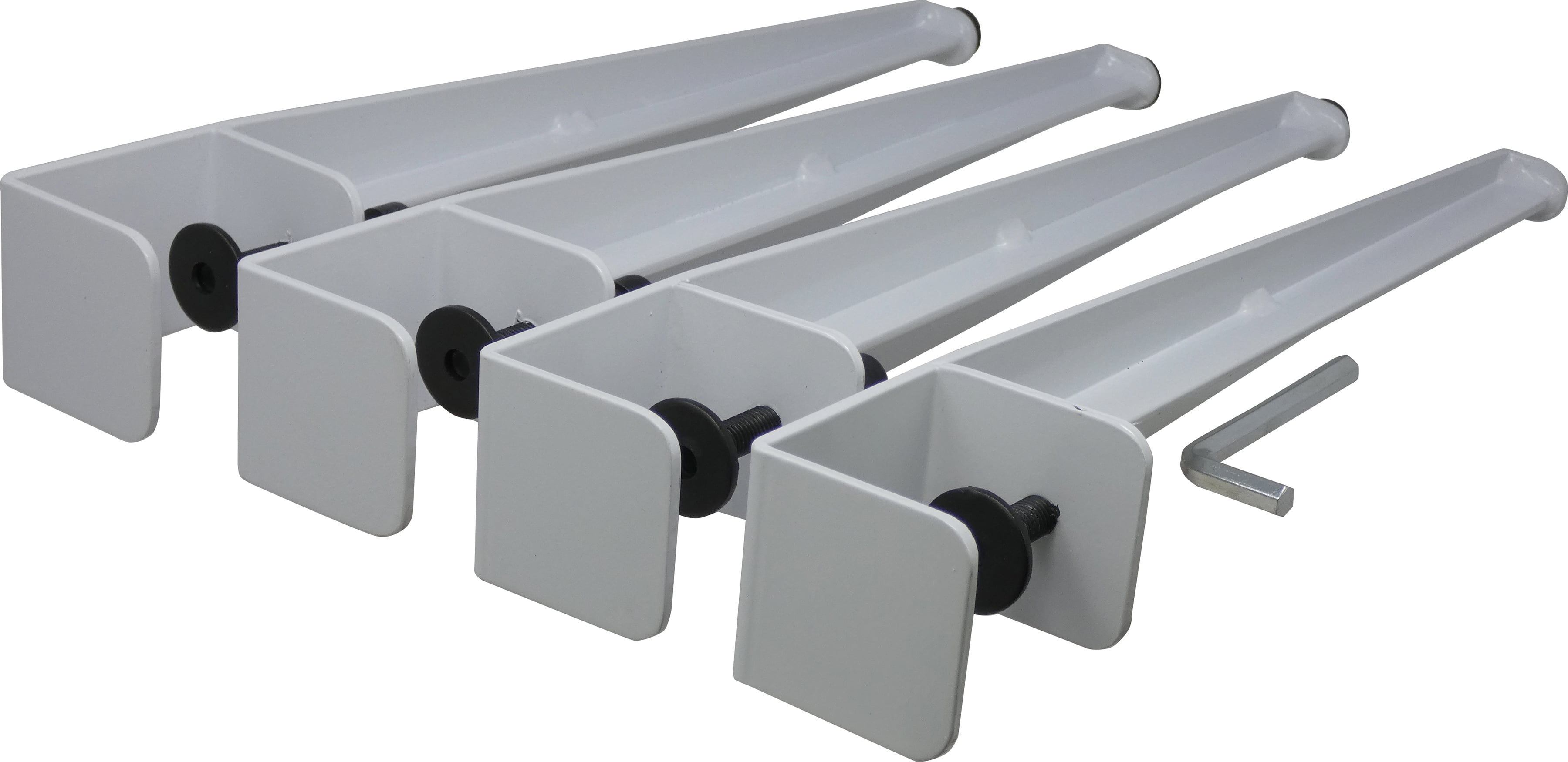 Shepherd Hardware 8132E 161/4" Adjustable Fit Table Clamp Legs White