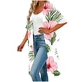 thumbnail image 4 of Cover Ups for Swimwear Women Floral Print Loose Fit Bathing Suit Cover Up Lightweight Swim Suit Coverup, 4 of 5