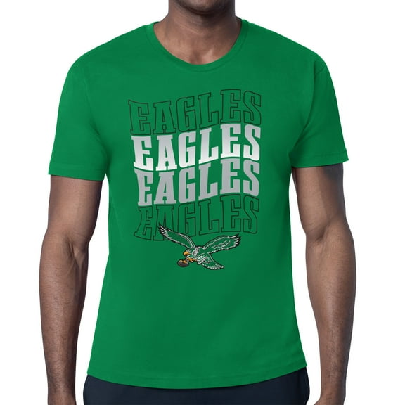 Men's Starter Kelly Green Philadelphia Eagles Stacked Retro Logo T-Shirt