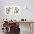 thumbnail image 2 of Stupell Industries Soft Eucalyptus Plant Blue Green Ombre Leaves Canvas Wall Art by Melissa Wang, 2 of 6