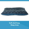 thumbnail image 6 of Vibrant Life Medium Tufted Plush Dog Bed, Blue Lattice, 6 of 7