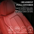 thumbnail image 5 of Coverado Front Seat Covers for Car, Premium Leather Seat Protectors with Lumbar Support, Waterproof Auto Cushions Universal Fit for Most Cars, Red, 5 of 6