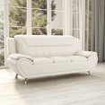 thumbnail image 4 of Uspridefurniture Sanuel 79.2" Faux Leather Pillow Top Arm Sofa,White, 4 of 5