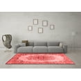 thumbnail image 3 of Ahgly Company Indoor Square Medallion Red Traditional Area Rugs, 8' Square, 3 of 4