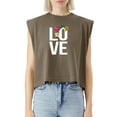 thumbnail image 5 of EcoLoom Aloha Hawaiian Love Hawaiian Lei Flower Cap Sleeve Muscle Crop Top Funny Sleeveless Baby Shirt Navy-XL, 5 of 5