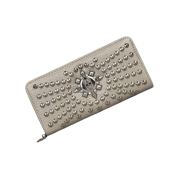 Riveted Skull Bound Oversized Fashion Wallets