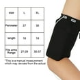 thumbnail image 6 of Sports Armband Cell Phone Armband for Running, Fitness and Gym Workouts - Black L code, 6 of 6