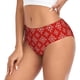 thumbnail image 2 of Fotbe Red White Snowflakes Calzones Estampados para Mujer – Ropa Interior de Algodón, Cómoda, Suave y Elástica-Small, 2 of 6