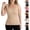 Beige, variant on Stichou Women's Summer Square Neck Tank Tops Workout Cropped Ribbed Camisole Sleeveless Clothes Gray S