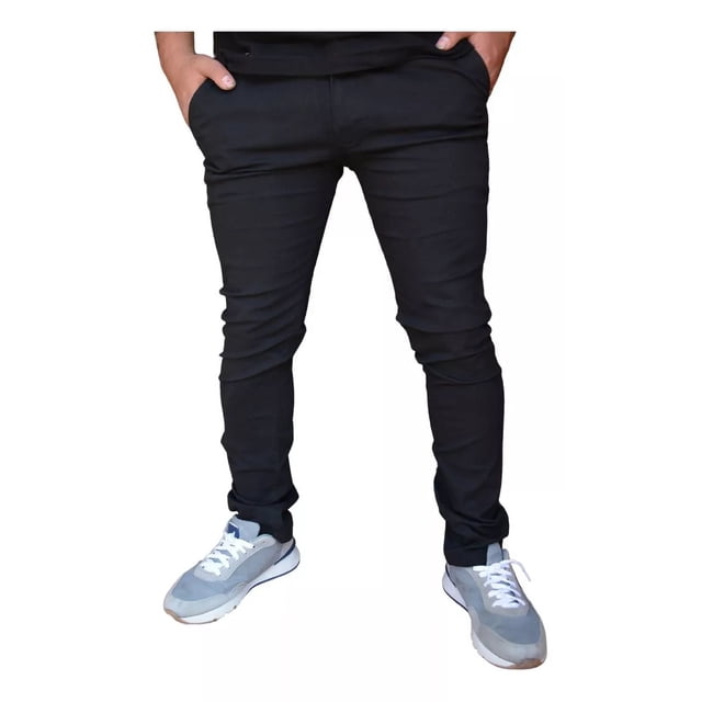 Pantalón Skinny De Hombre Gabardina Stretch
