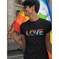thumbnail image 3 of Tstars Mens LGBT Clothing Love is Love Gay Lesbian Rights Support Pride Parade Rainbow Flag Heart LGBT Gay Gifts for Husband Gay Shirt for Him Shirts for Men T Shirt, 3 of 5