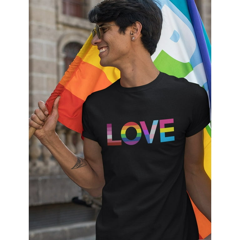 Men's Pride T-Shirt by Tstars - Love Rainbow Flag Design