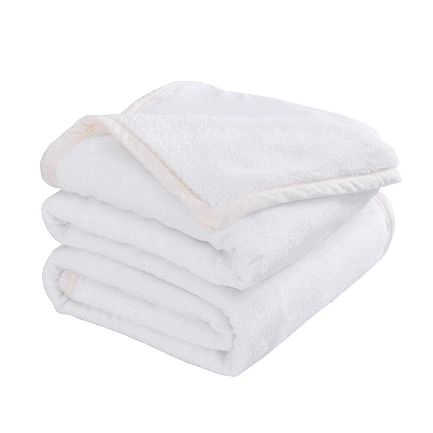 super soft white throw blanket