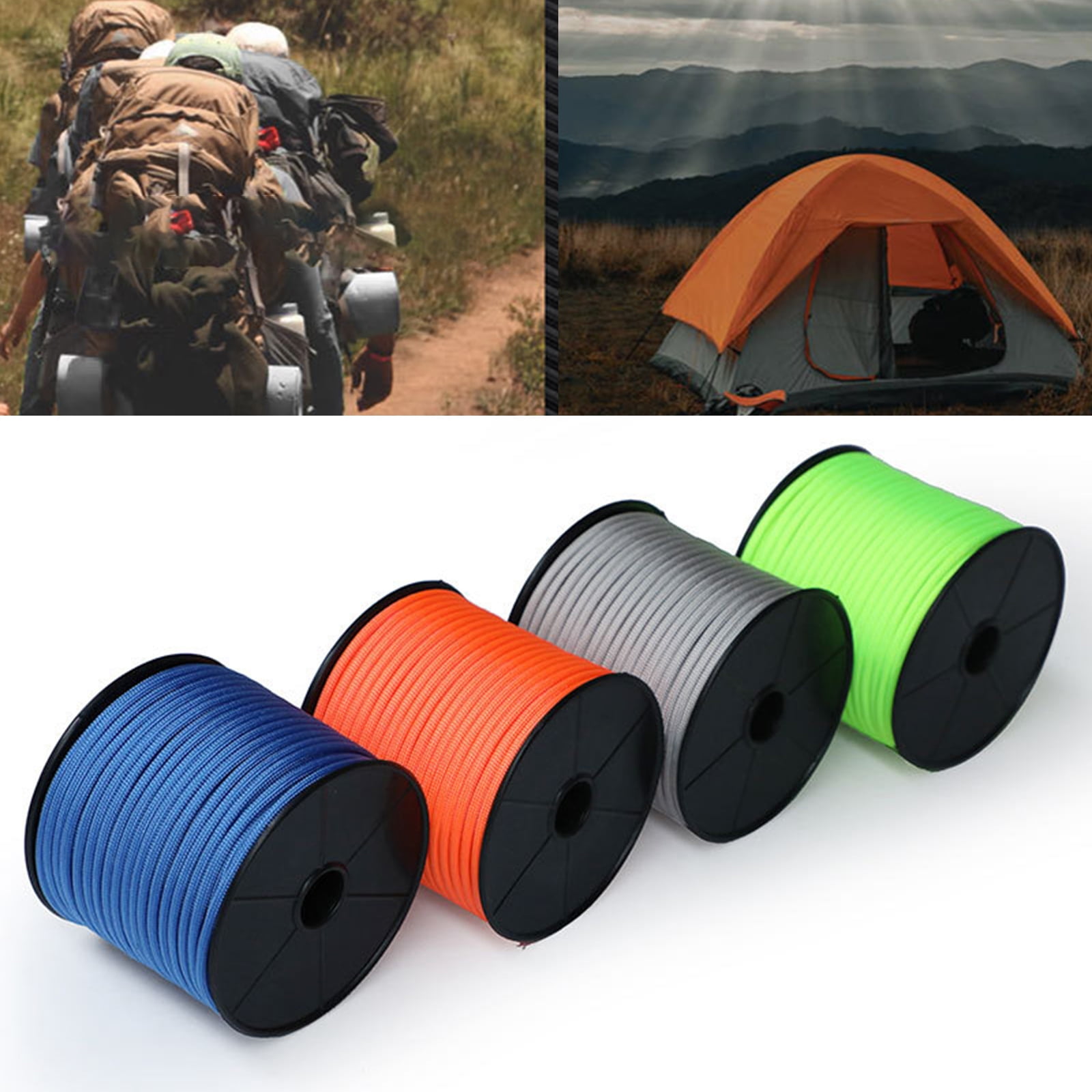 Survival Parachuted Cord Lanyard Outdoor Camping Rope Multifunction Rope for Tents Rock Climbing