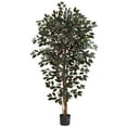thumbnail image 2 of Nearly Natural 6' Capensia Ficus Artificial Tree, Green, 2 of 2