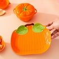 thumbnail image 4 of MVRLSH Clearance! Creative Shaped Ceramic Dinner Plate And Dessert Plate For Kitchen Pumpkin, 4 of 8