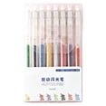 thumbnail image 2 of Glitter Gel Pens 1.0 Fine Point Click Pens, 8 Pack Sparkly Glitter Pens with Water-Based Ink for Journaling, Coloring Books, Scrapbooking, Card Making, Art Supplies, 2 of 9