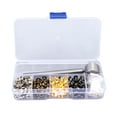 thumbnail image 1 of Metal Eyelets, 3mm Easy Installation Grommets Strong Structure  For Clothing Modification For DIY Clothing, 1 of 8