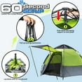 thumbnail image 3 of NEH 5 Person Instant Automatic Camping Tent Waterproof Double Layered Fabric, Portable Hexagon Tent with Carry Bag, Green, 8.9'L x 8.9'W x 5.25'H, 3 of 9
