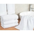 thumbnail image 3 of Cotton Paradise 100% Cotton Turkish 4 Piece Hand Towel Set, Soft Absorbent Face Towels Clearance Set, White, 3 of 6