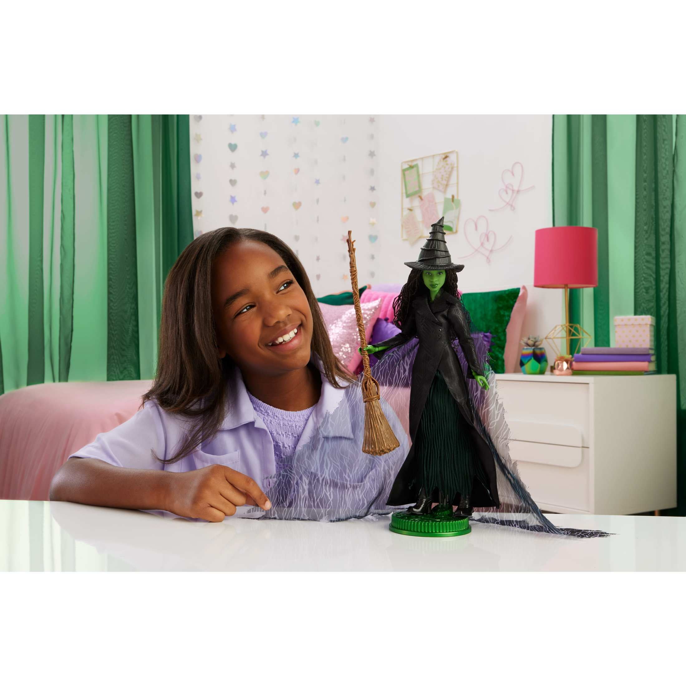 Universal Pictures' Wicked: For Good Deluxe Elphaba Doll with Movie-Inspired Outfit & 4 Accessories