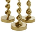 thumbnail image 4 of DecMode 3 Candle Gold Aluminum Metal Candle Holder, Set of 3, 4 of 7