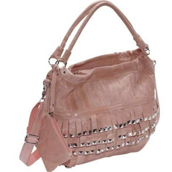 AmeriLeather Studded Tutu Leather Hobo