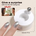 thumbnail image 3 of Rotating Cat Eye Magnet Tool, 360° Rotating Cat Eye Gel Nail Polish Magnet Tool Beginner Friendly Nail Tool with Uniform Magnetic Force & Excellent Light Absorption Easily DIY Glossy(White+Pink), 3 of 8