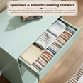 thumbnail image 6 of 5 Drawer Dressers for Bedroom, Chest of Drawers with Deep Drawers, Large Double Dresser for Closet with Wide Top, Tall Wooden Dresser for Living Room, Hallway, Kids Room, Green, 6 of 8