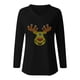 thumbnail image 4 of Tops de Mujer Camisas de Manga Larga Otoño Moda Causal Cuello en V Blusa Estampada Camiseta Otoño Odeerbi ODB148572, 4 of 5