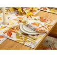 thumbnail image 3 of Fall Thanksgiving Tablecloth Tabletop Collection for Kitchen Dining Decoration Parties Harvest, Fall Leaves, Reversible Placemat Set, 12 x 18, 3 of 6