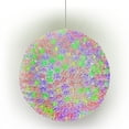 thumbnail image 4 of Alpine Corporation 13" Round Hanging Holiday Ornament with Flashing LED Lights, Multicolor, 4 of 12