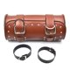 thumbnail image 3 of Bolsas de equipaje laterales para sillín de motocicleta, bolsa de herramientas de cuero PU para horquilla delantera, equipaje para Sportster XL 883 1200 Chopper Bobber Cruiser, 3 of 5