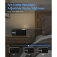 thumbnail image 5 of Prociv Alarm Clock Radio with Wireless Charging & Bluetooth Speaker,Dimmable LED Display with Fast Charging Port,12 Soothing Sounds,8 Sounds Dual Alarm,Alarm Clock for Bedroom,Home, 5 of 8