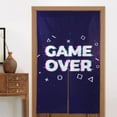 thumbnail image 4 of DouZhe Doorway Drape Split Curtains, Glitch Text Game Over Room Divider Privacy Door Curtains, 34" x 56", 4 of 7