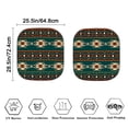 thumbnail image 3 of Yuyamidu Aztec Western Geometric Car Sun Shade Windshield Green Car Windshield Shades 2 Packs Fashion Windshield Cover for Automotive Truck Van Interior Decor Accessories, 3 of 5