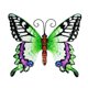 thumbnail image 1 of Colgante de pared con mariposas de Hierro forjado color verde Ticfox, 1 of 8