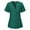 Green, variant on Short Sleeve Casual T Shirts Women's Short Sleeve Scrub Tops Laides Uniform Shirts Nurse T Shirt Tops Slim Fitting Tee Shirt with 3 Pockets Cute Tunic Shirt Sky Blue 3XL