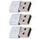 thumbnail image 3 of Adaptador USB Macho A Hembra Tipo C, Accesorios De Cable De Datos De Rendimiento Estable, Paquete De 3 Para Sincronización De Teléfono Móvil, 3 of 7