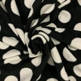 thumbnail image 3 of Shason Textile 60" x 2 yd 100% Polyester Fleece Large Fun Dot-Print Sewing & Craft Fabric, Black and White, 3 of 3