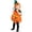 A32-Orange, variant on Baby Fluffy Pumpkin Romper Dress Style Hooded Outfit with 3D Face for Toddler Halloween, 18-24 Months