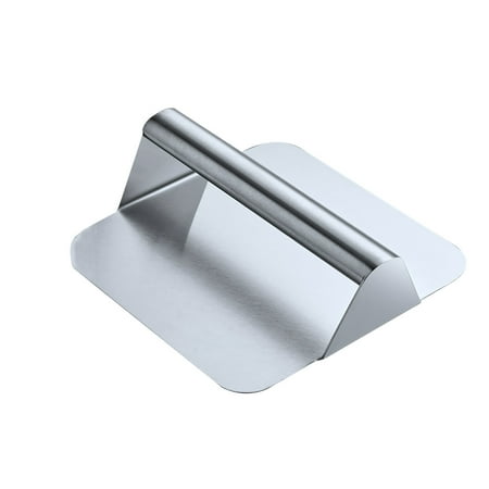 

Kedshhgu Hamburger Sheet Iron Squid Pressure Stainless Steel Burger Smasher Tool Kitchen Smooth Non-Stick Surface for Grilling Meat Patty Steak Sandwich