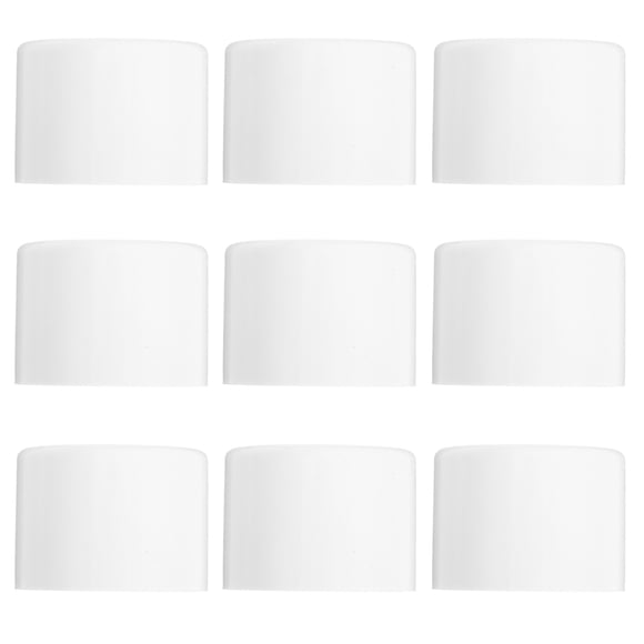 HONMEET 10Pcs Round PVC Caps for Pipe Fitting and DIY Furniture 2.9X2.9X2in