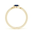 thumbnail image 2 of ANGARA Natural Bypass Pear-Shaped Blue Sapphire Ring in 14K Yellow Gold for Women (Size-5x4mm) | September Birthstone, Birthday, Anniversary, Jewelry Gift for Women | Natural Blue Sapphire Ring, 2 of 9