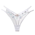 thumbnail image 1 of Eashery Womens Panties Women Thong Panties Thong Lace Pants Ladies Briefs Underwear Womens Panties Plus Size White One Size, 1 of 2