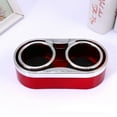 thumbnail image 4 of 1Pc Multi-Fonction Double-Tasse Support de Boisson d'Eau d'Automobile (Rouge), 4 of 4