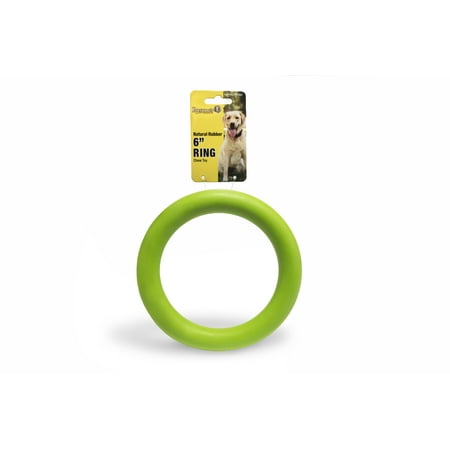 UPC: 0855198007436 | Roscoe s Pet Products Natural Rubber Ring Chew Toy for Dogs. Safe and Non-Toxic.