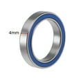 thumbnail image 3 of Uxcell Deep Groove Ball Bearing Thin Section Double Seal Chrome Steel Blue Cover 15x21x4mm, 3 of 4