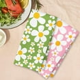 thumbnail image 4 of Abstract Boho Floral Kitchen Towels Set of 2, Maximalist Colorful Flower Hand Towels for Bathroom Decor, Mid Century Modern Dish Tea Towels for Kitchen Decor, 16x24 Inch, 4 of 6